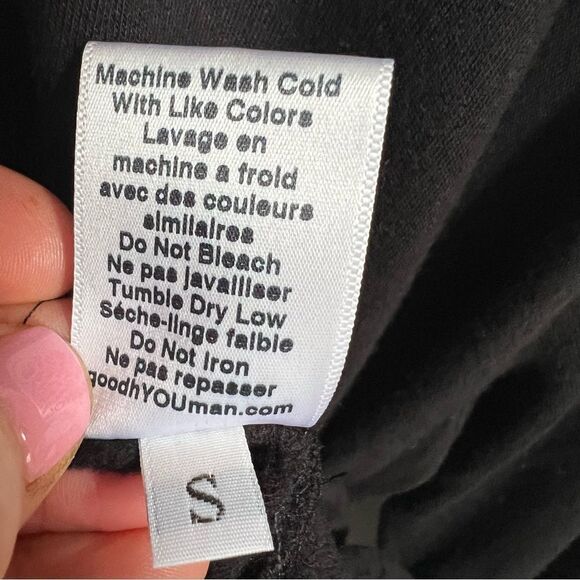 Good hYOUman Hoodie Womens Small Black "Self-Love" Pullover Cozy Top - Picture 7 of 7